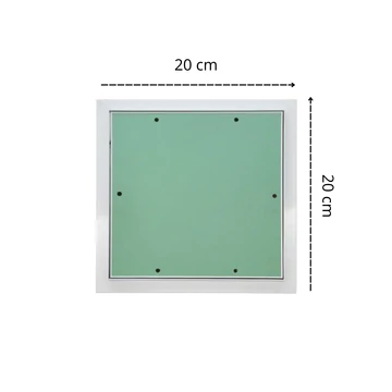 Revíziós ajtó (Pro) 20x20cm Impregnált gipszkarton betét, filc tömítés (mennyezet,fal + burkolható)